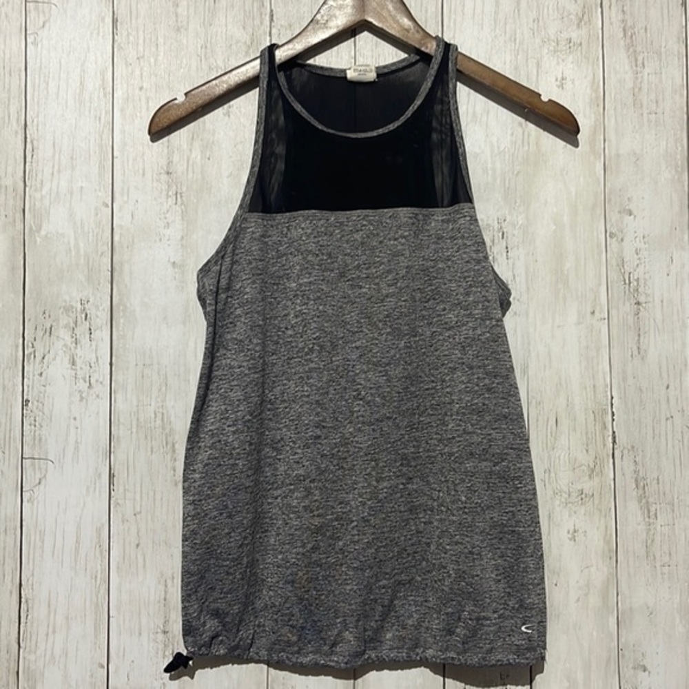 Champion Duo Dry Mesh Tank Top Womens XS Grey Athletic Workout Activewear